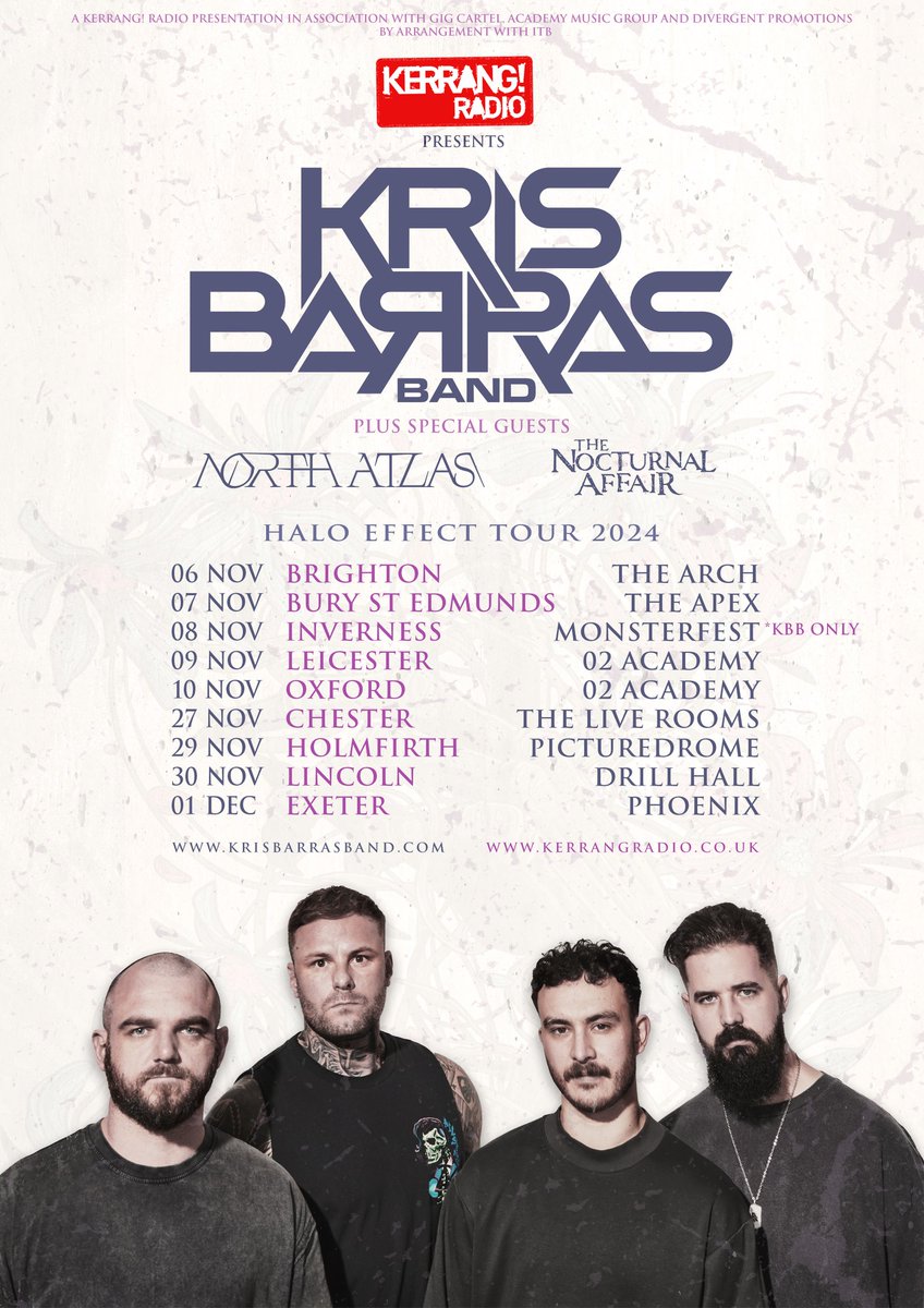 our tour this Nov with @KrisBarrasBand is on sale now :: if your town is on here let us know :: we wanna see you 💐💐💐 if you're in, tickets are right here :: krisbarrasband.com/tour