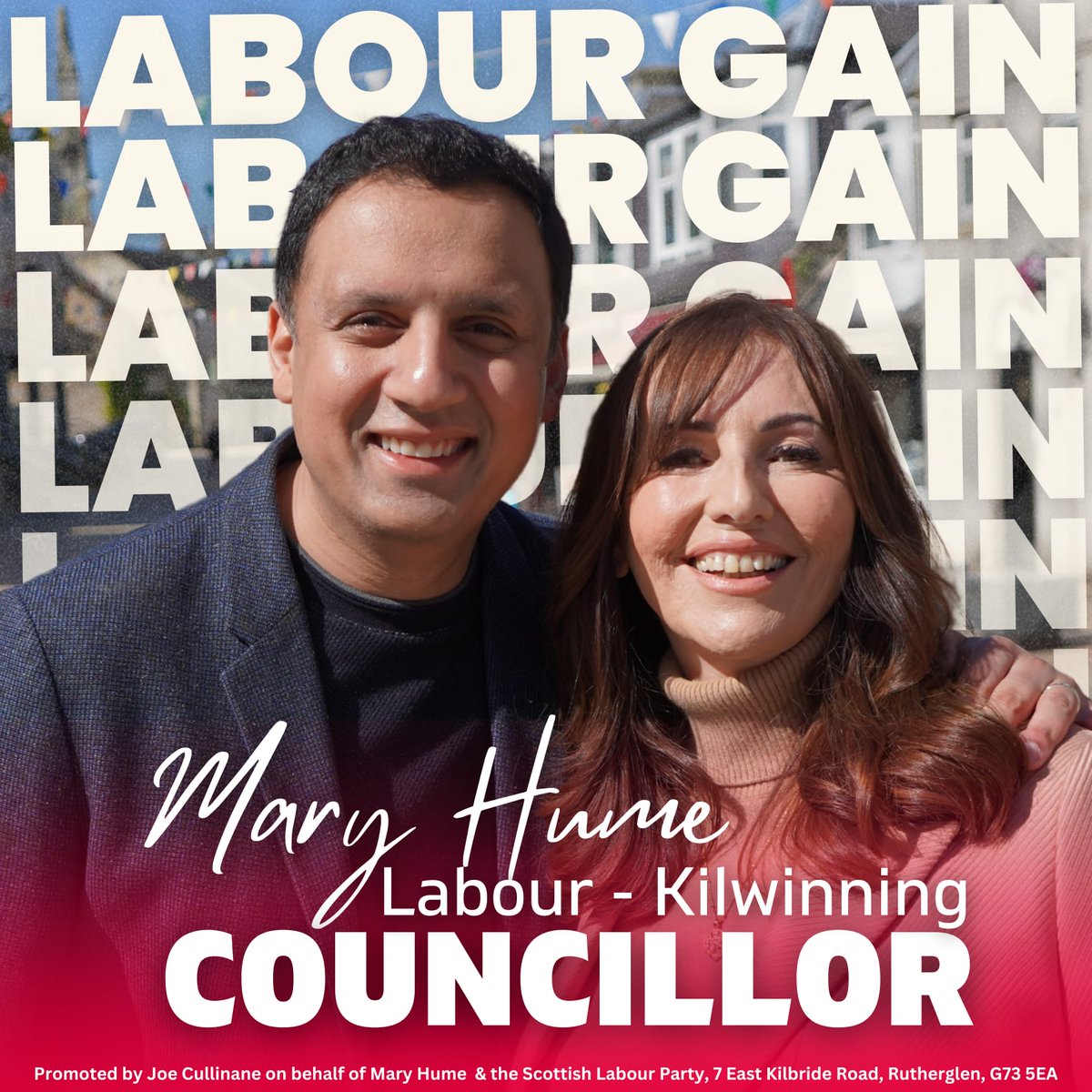 🌹LABOUR GAIN in Kilwinning! Congratulations to Kilwinning's new @scottishlabour Councillor Mary Hume! Let's get to work! 💪