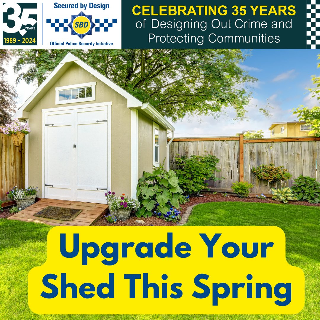 Upgrade your garden this April with secure outdoor storage from our SBD member companies. Our seal of approval guarantees quality and safety. Find our SBD member companies on our website. #spring #sheds #OutdoorStorage #SBD #security