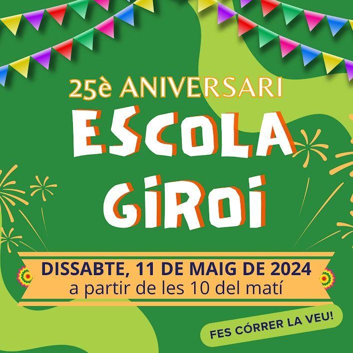 ajlagarriga's tweet photo. 🎂 Per molts anys @EscolaGiroi de #laGarriga

🥳 Esperem que demà gaudiu d'una gran festa pel vostre 25è aniversari https://t.co/0oL0Mh4CnP