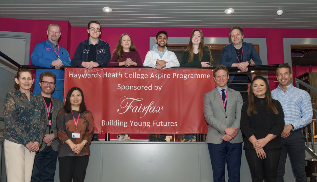 Peter Chisholm MBE will represent Fairfax 'Building Young Futures' at the Haywards Heath College Gala Prize Evening. The College want to acknowledge our sponsorship of The ASPIRE Programme and new Support for Success initiative.