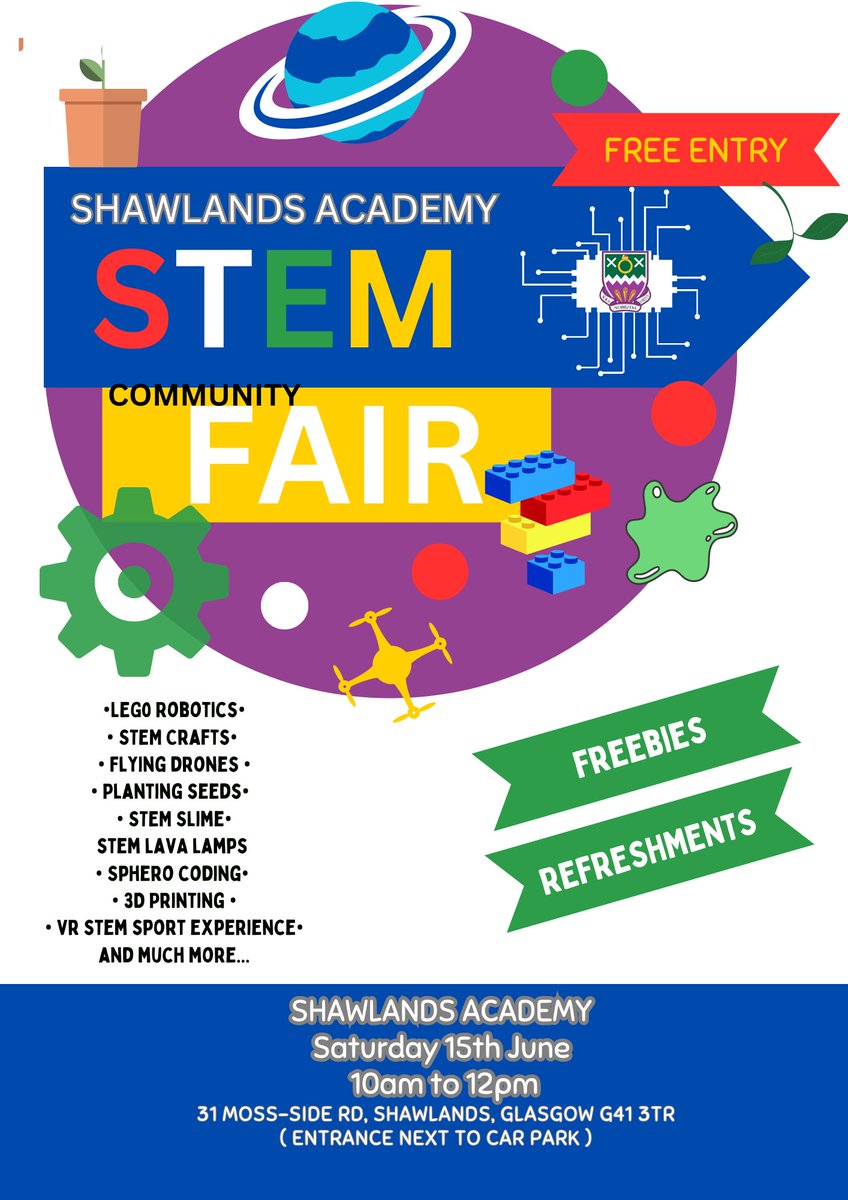 Miss McGlone (@missmcglone1) on Twitter photo EXCITING NEWS! STEM Fair is back this year🤩 <a href="/ShawlandsAcad/">Shawlands Academy</a>. After a successful 2023 event, the STEM Fair is back and bigger with more stalls to offer. The event is run by our pupils who will share their knowledge and skills in all the great STEM happening at Shawlands Academy. EXCITING NEWS! STEM Fair is back this year🤩 <a href="/ShawlandsAcad/">Shawlands Academy</a>. After a successful 2023 event, the STEM Fair is back and bigger with more stalls to offer. The event is run by our pupils who will share their knowledge and skills in all the great STEM happening at Shawlands Academy.
