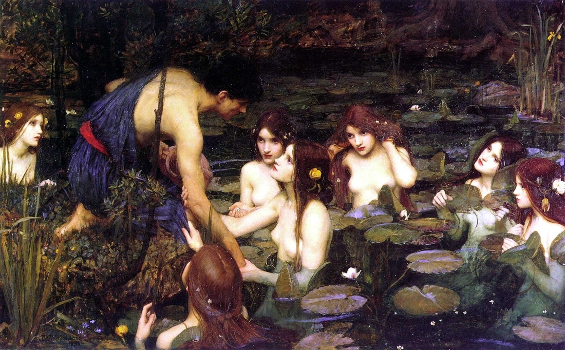 Hylas and the Nymphs wikiart.org/en/john-willia…