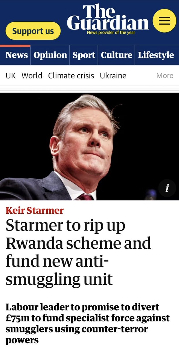 I have long believed that the #RwandaBill punishes the wrong people by deporting vulnerable people to another country without even hearing their asylum claim. This emphasis from the @Keir_Starmer to scrap the #Rwanda policy and use some of the money to chase down the criminal…