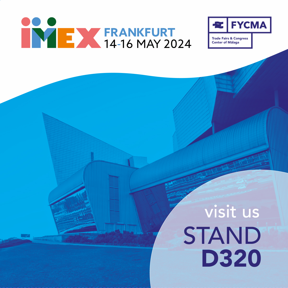 Excited to announce FYCMA's participation at @IMEX_Group Frankfurt, Europe's top MICE event! Join us at stand D320 for insights and collaboration in event management. Discover our success stories and commitment to excellence. 🌟 #IMEX24 #FYCMA #MICE #eventprofs #innovation