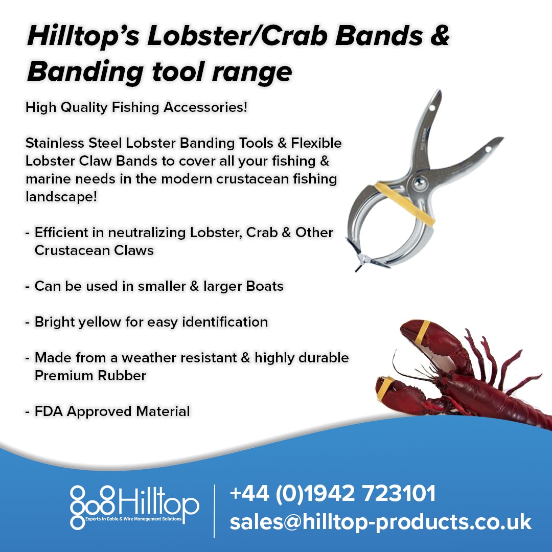 Shop our premium Stainless Steel Lobster Banding Tools & Flexible Lobster Claw Bands to cover all your fishing & marine needs in the modern crustacean fishing landscape! 🦞

#lobster #sealife #fishing #marineindustry #boating #FishingIndustry #fishinggear #fishinglife #crab