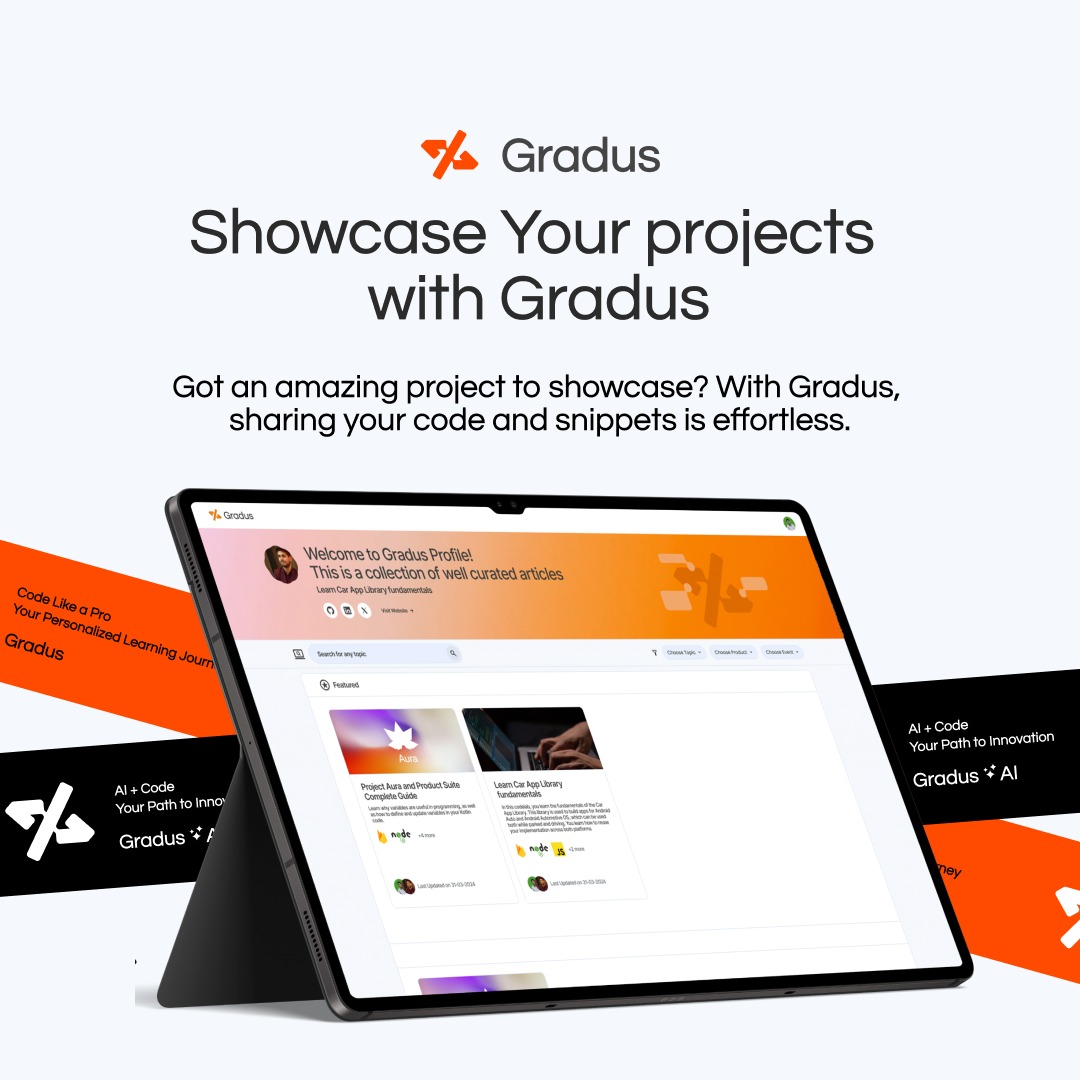 Introducing <a href="/trygradus/">Gradus</a>: Your ultimate code lab Companion! 🚀

This open-source tool simplifies #codelabs creation using markdown &amp; rich components, enhanced with AI by #Gemini &amp; #OpenAI

Try it: trygradus.web.app 
GitHub: github.com/oss-labs/gradus

#opensource #Al #Gradus