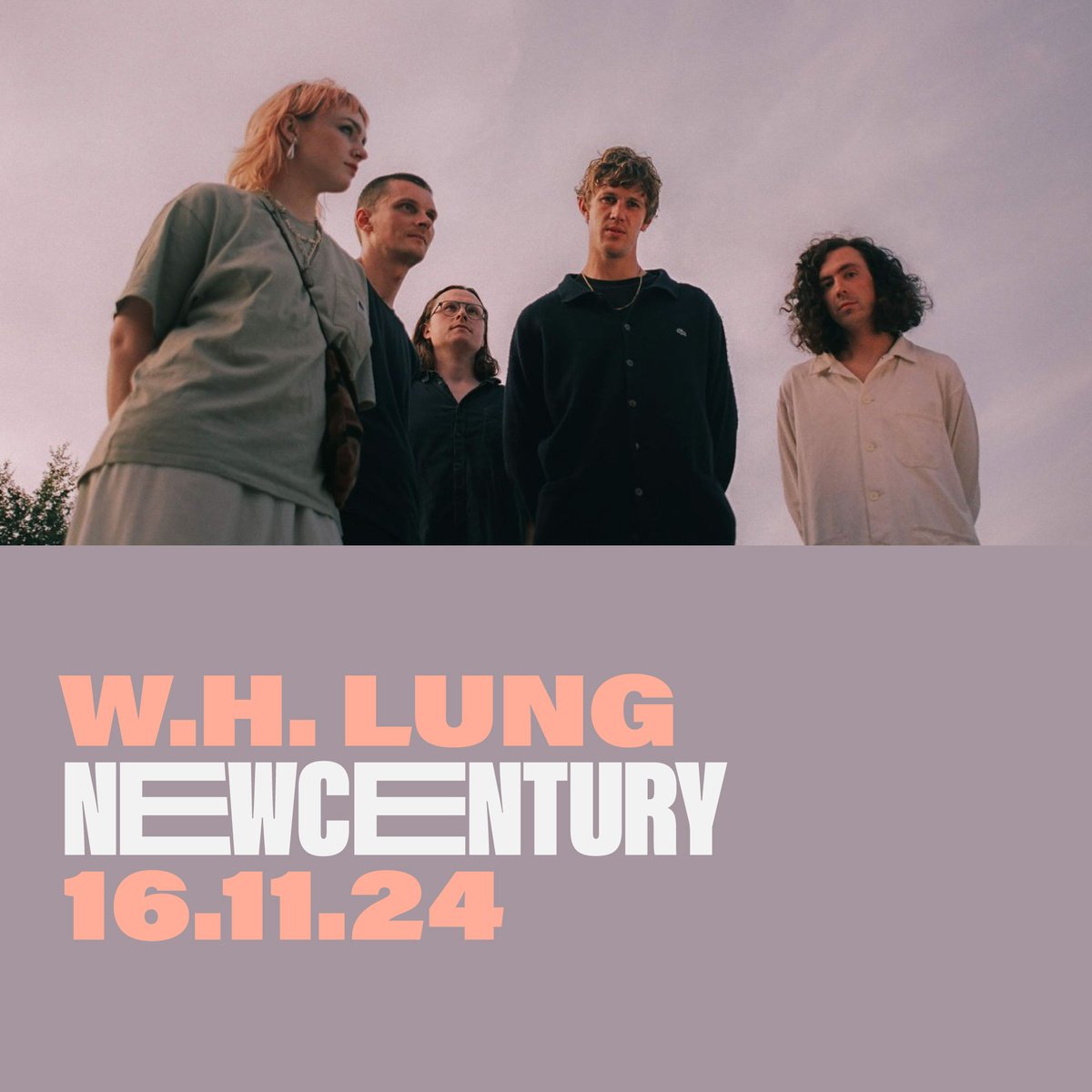 ON SALE NOW Manchester’s own @whlungmusic bring their idiosyncratic, euphoric electro-pop to New Century on 16th November. Tickets: link.dice.fm/zf4a374d5fad