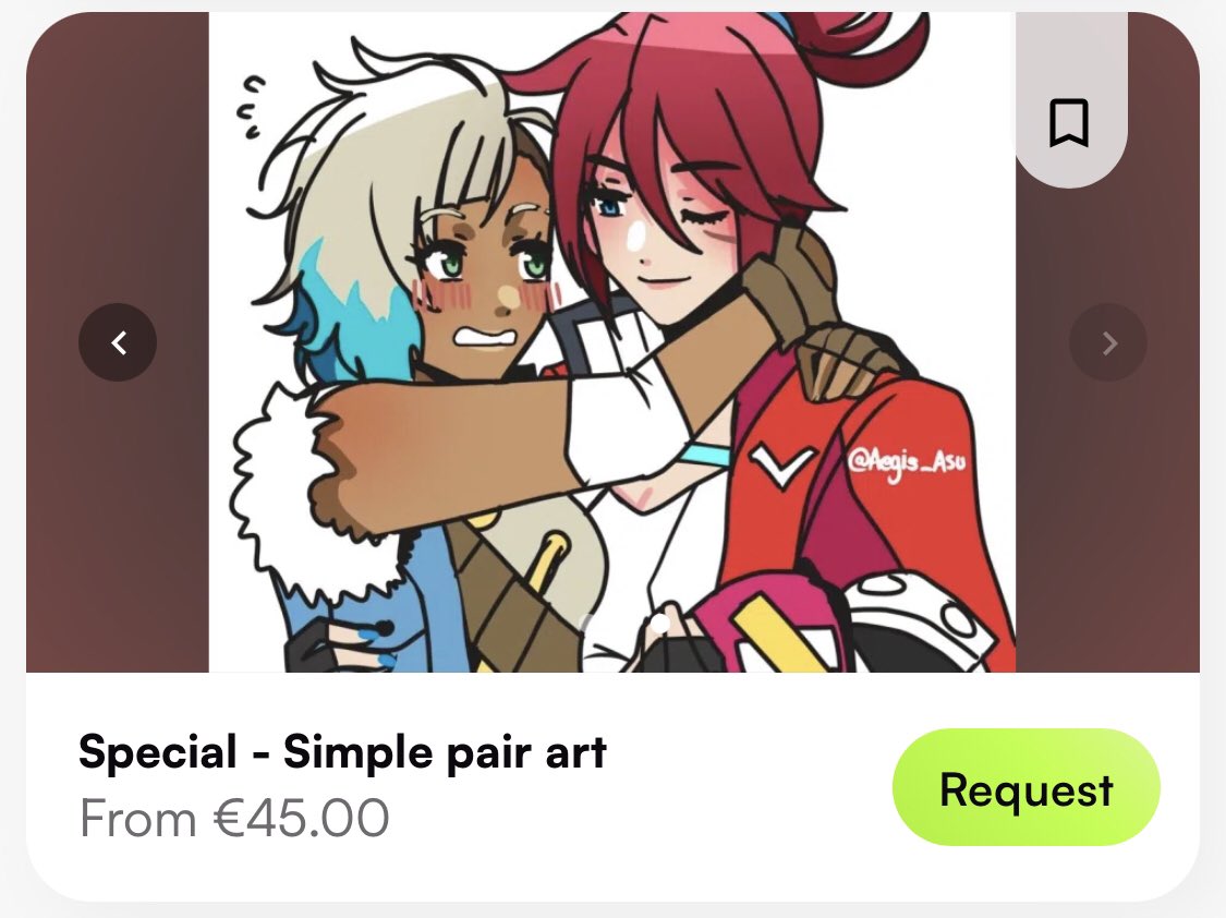 [Retweets appreciated!] I have a new service on VGen for simple pair bust art and I wanted to advertise it again! I would be happy to draw some cute ships 🩷🥺 vgen.co/AegisAsu