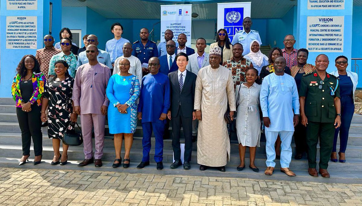 Urgent collective action beyond borders is needed to prevent #ViolentExtremism Thanks @JapanGov for partnering with @UNDPGhana & @KaiptcGh to launch a project to enhance capacities to implement #AccraInitiative, aimed at preventing terrorism spillover in #Sahel & #ECOWAS Regions