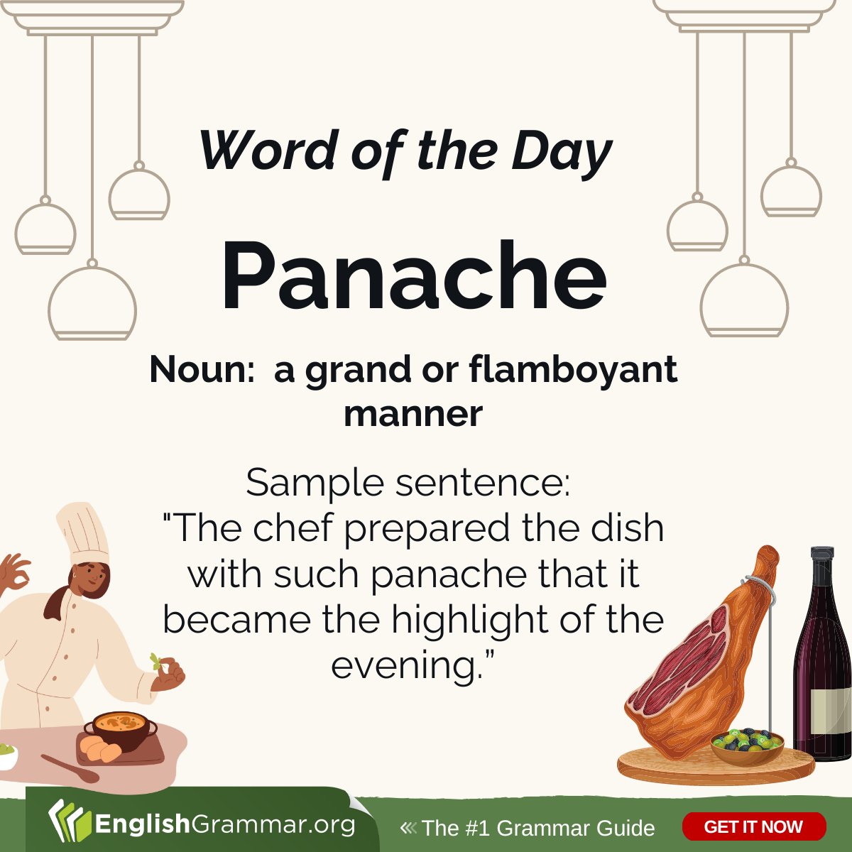 What is panache?

#vocabulary #writing #amwriting