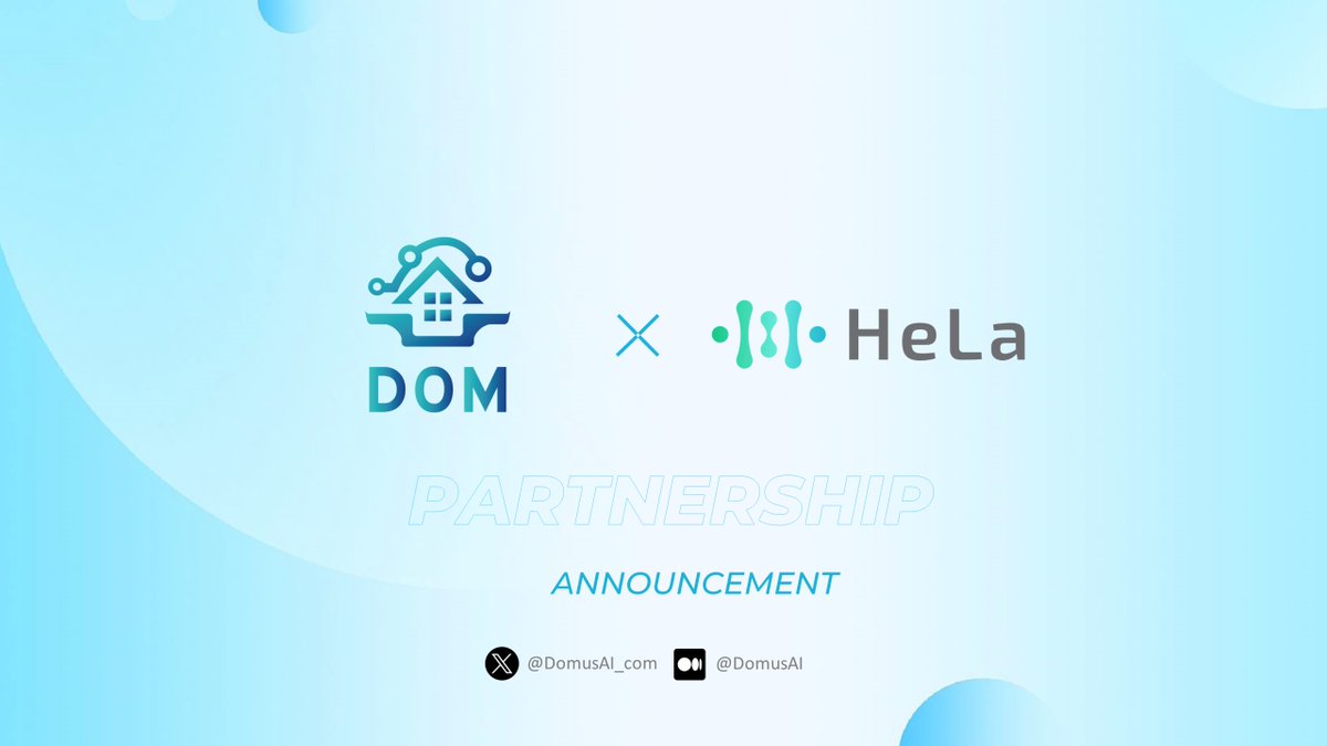 🚀 @Hela_Network & #DomusAI are transforming smart homes with blockchain! 🏡💡 🔄 #EVM Compatibility 🌐 Real-World Adoption 🔐 Secure Digital Identity Together, building a smarter future! #HeLaXDomusAI #SmartHome #Blockchain #RWA