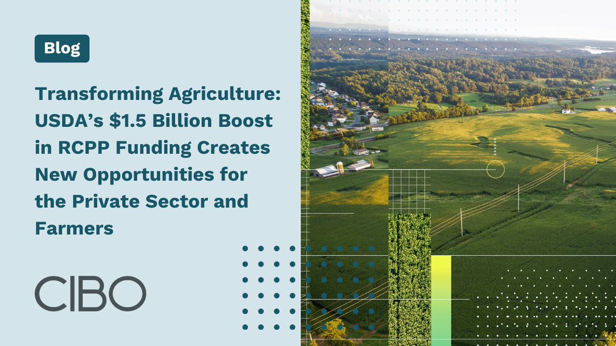 USDA's $1.5 billion investment in RCPP opens new opportunities for private sector partners to incentivize farmers in adopting conservation strategies. #ClimateAction #AgInnovation ow.ly/SCvf50RtCal