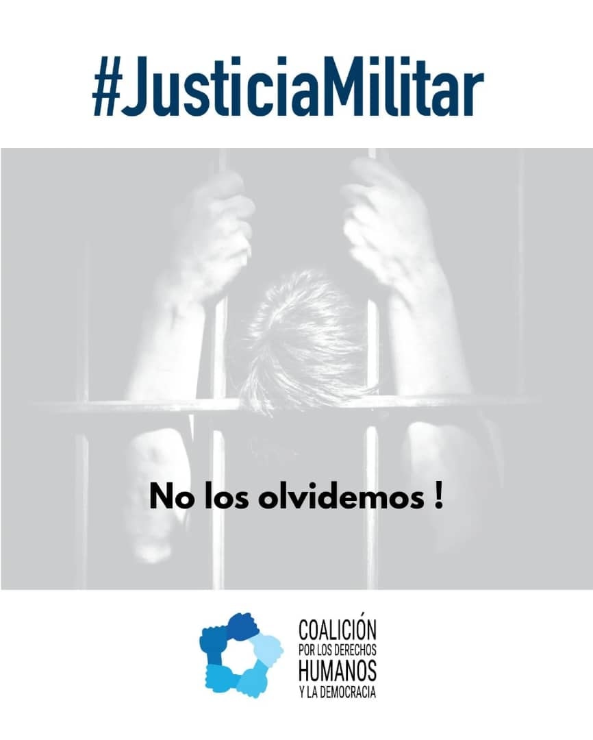 Toda persona tiene derecho a la vida y a vivir en libertad.

Que el olvido no nos gane la batalla, los presos políticos han sido expuestos al odio, venganza y olvido.

¡No los olvidemos!

#LibertadParaLosPresosPoliticos 
#JusticiaMilitar
#DerechosHumanos
#Venezuela 🇻🇪