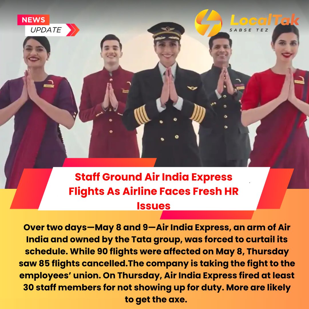 Air India Express Flights as airline faces fresh HR issues......

#AirIndia #FlyAI #AirIndiaFlights
#AirIndiaExpress #AirIndiaNews #AirIndiaUpdates #AirIndiaFleet #AirIndiaCareers #AirIndiaRoutes
#AirIndiaTravel #LiveNews #BreakingLive
#LiveUpdates #LiveNow
#LiveEvent