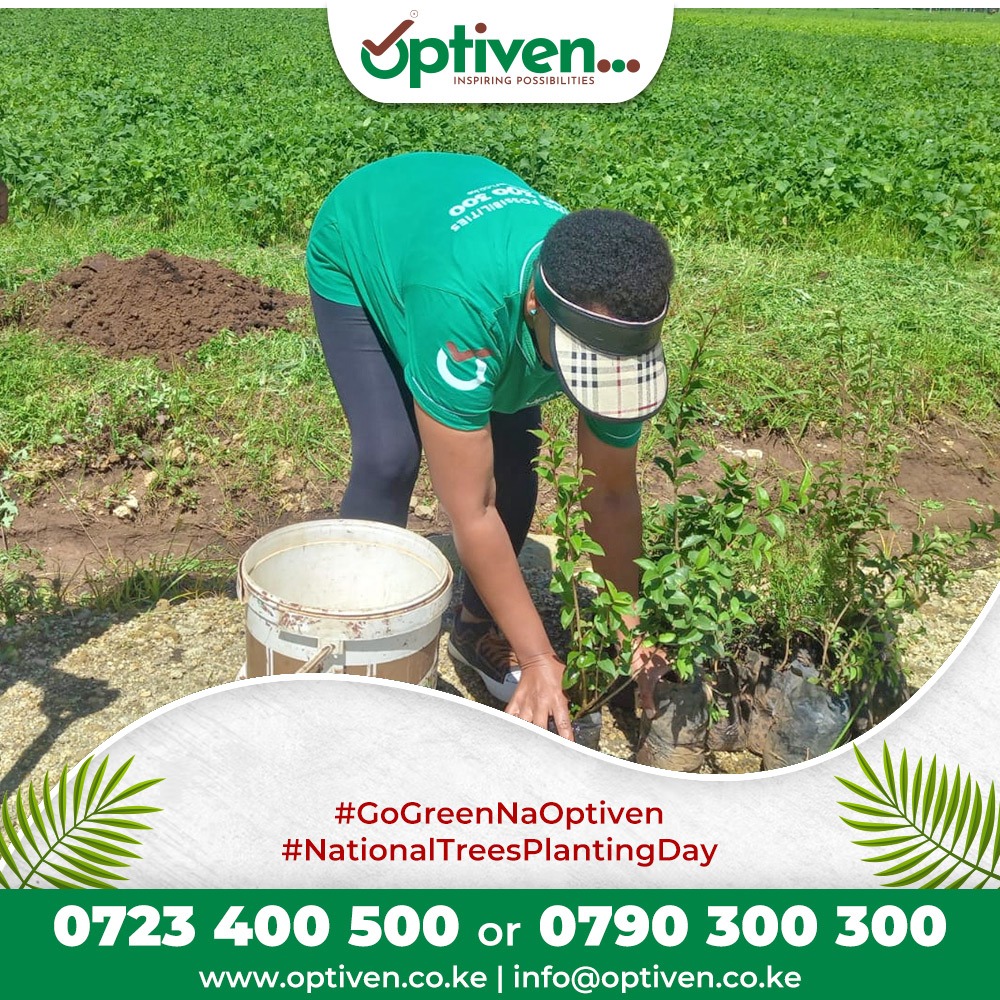 Together, we can make a world of difference. Join Optiven in celebrating National Tree Planting Day and let's sow the seeds of a brighter future for all at Ocean View Ridge Vipingo. #GoGreenNaOptiven #NationalTreePlantingDay