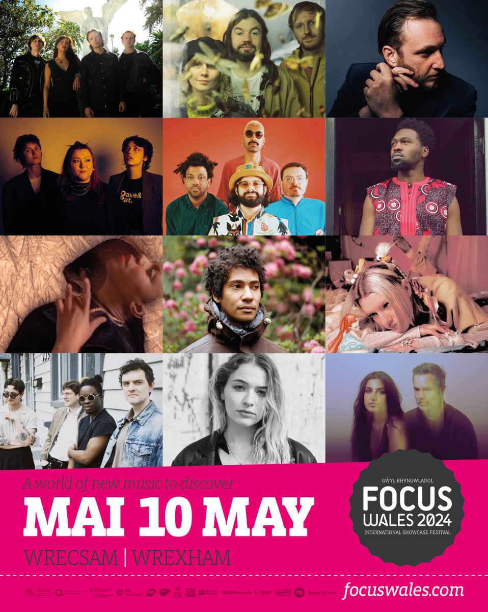 🎪Dydd Gwener : Friday at FOCUS Wales 2024! 🪩 We'll see you at the shows #WREXHAM focuswales.com