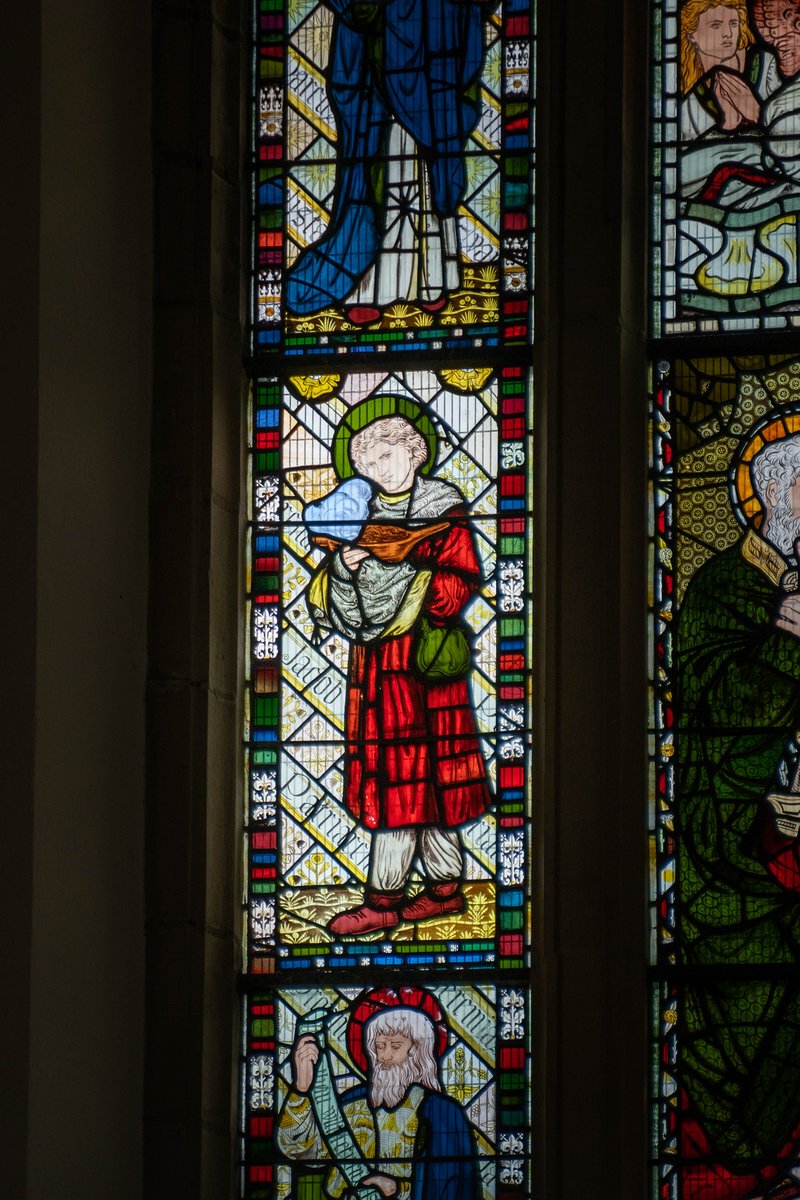 'It is beautiful, the world, and life itself. I am glad I have lived.' Happy Birthday to Dante Gabriel Rossetti! In the Lady Chapel there are several panels designed by Rossetti, a selection of which are shown below. #DanteGabrielRossetti #MorrisAndCo #StainedGlass #Bradford