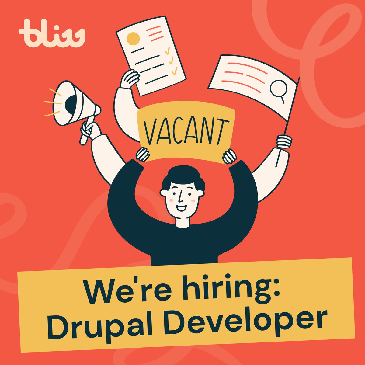 Are you a Drupal developer passionate about making a difference? Bliss is seeking an expert like you to join our purpose-driven digital agency. 🌟

Find out more &amp; apply here 👉 

charityjob.co.uk/jobs/bliss/dru… 

#DrupalDeveloper #WebDevJobs #Hiring #BCorpJobs #WebsiteDeveloper