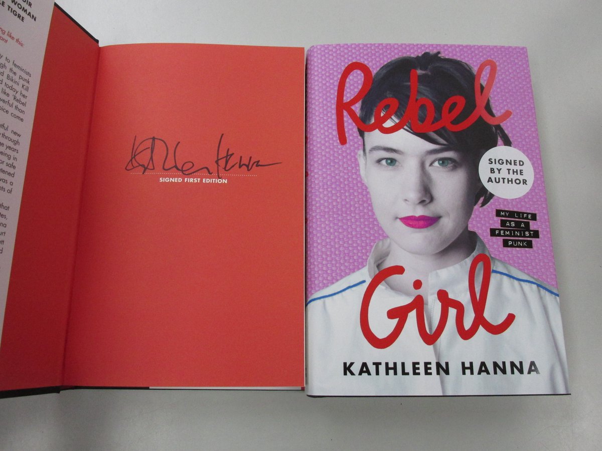 We are thrilled to have #signed copies of 
#RebelGirl by @kathleenhanna 
in #Haverfordwest #Pembrokeshire or 
ebay.co.uk/itm/1667445096… #Punk #riotgrrrl #BikiniKill #LeTigre #bookshopsigned @IndieThinking @HarperCollinsUK