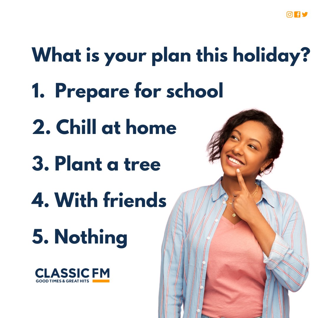 What is your plan for the holiday?