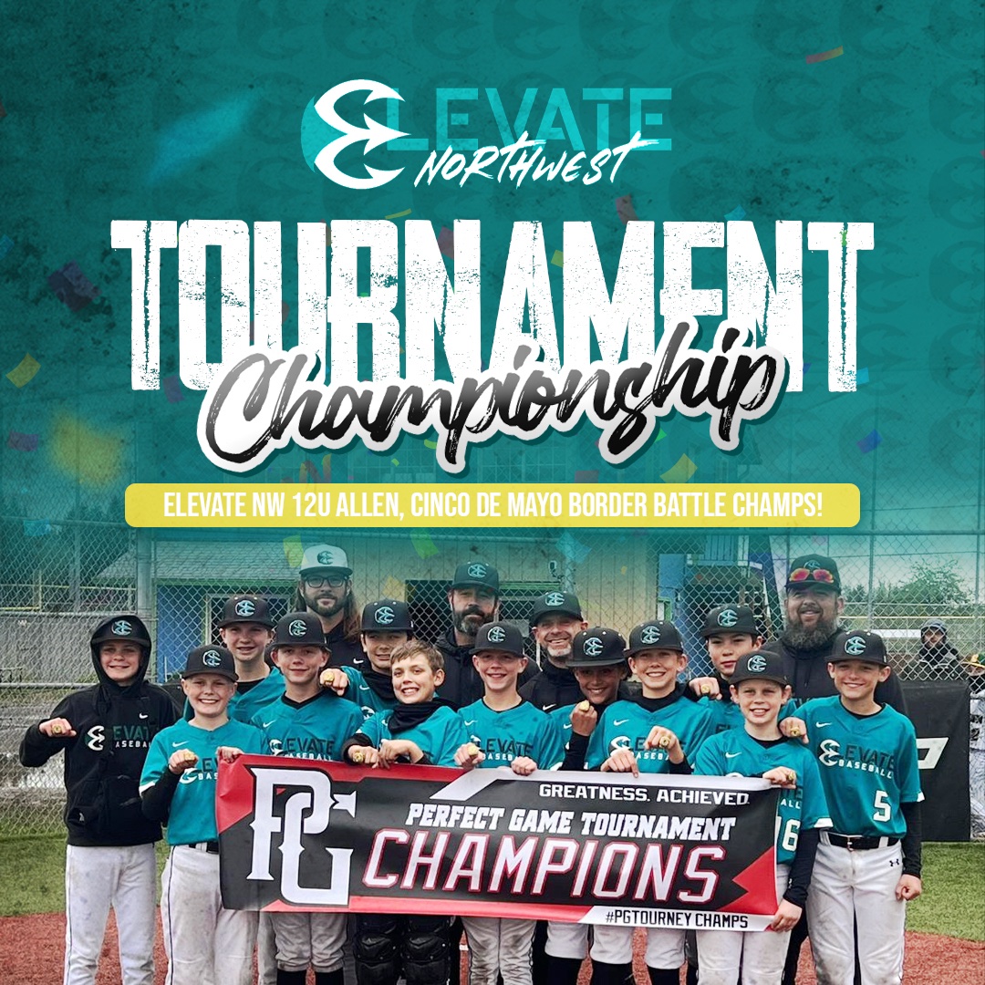 Congrats to Elevate NW 12U Allen who took home the Cinco de Mayo Border Battle Champs!