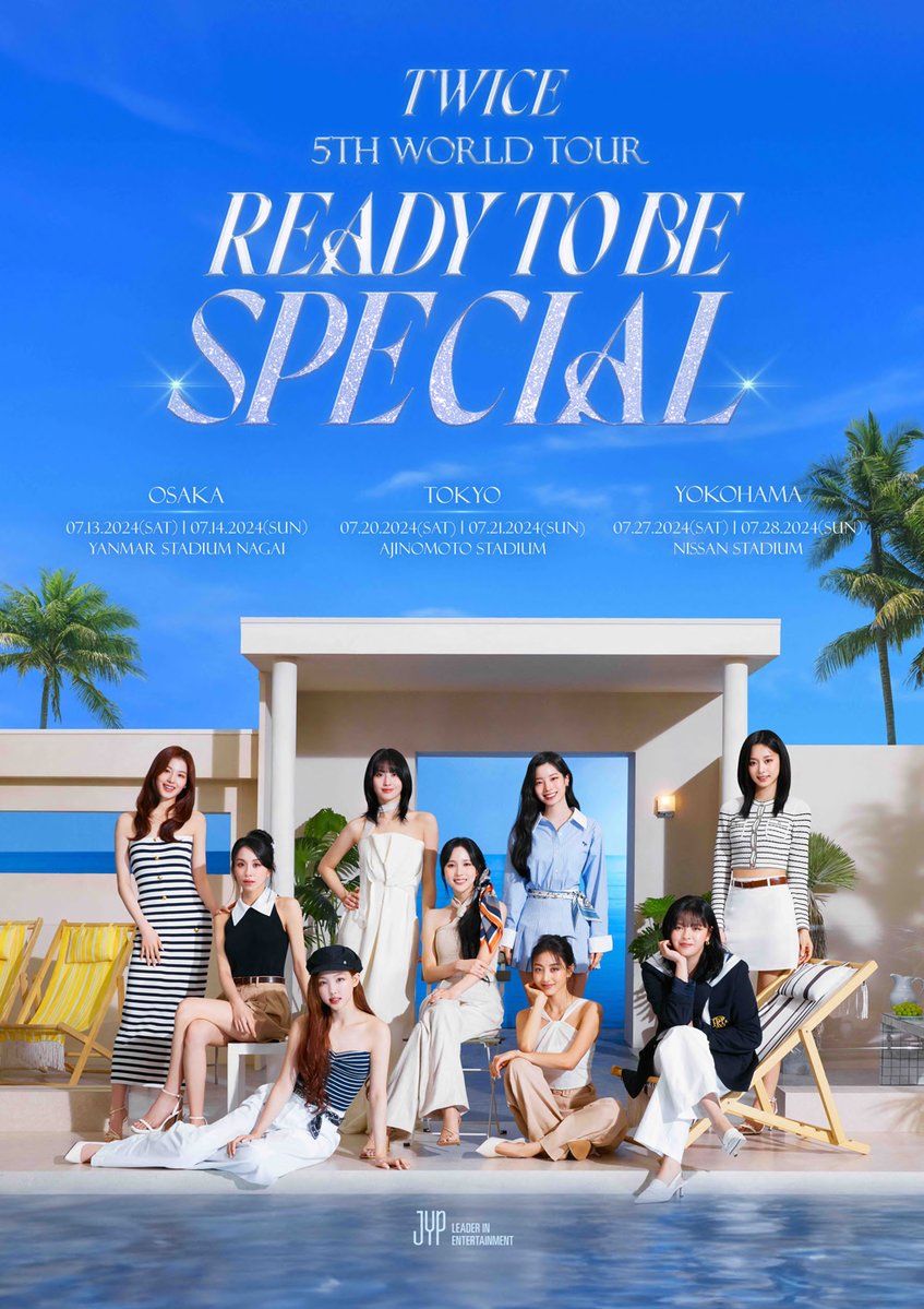 TWICE 5TH WORLD TOUR ‘READY TO BE’ in JAPAN SPECIALの新しいメインビジュアルが公開されました！！☀️ 公演詳細は特設ページにて🍬 twicejapan.com/feature/5thwor… #TWICE #TWICE_5TH_WORLD_TOUR_READY_TO_BE_in_JAPAN_SPECIAL