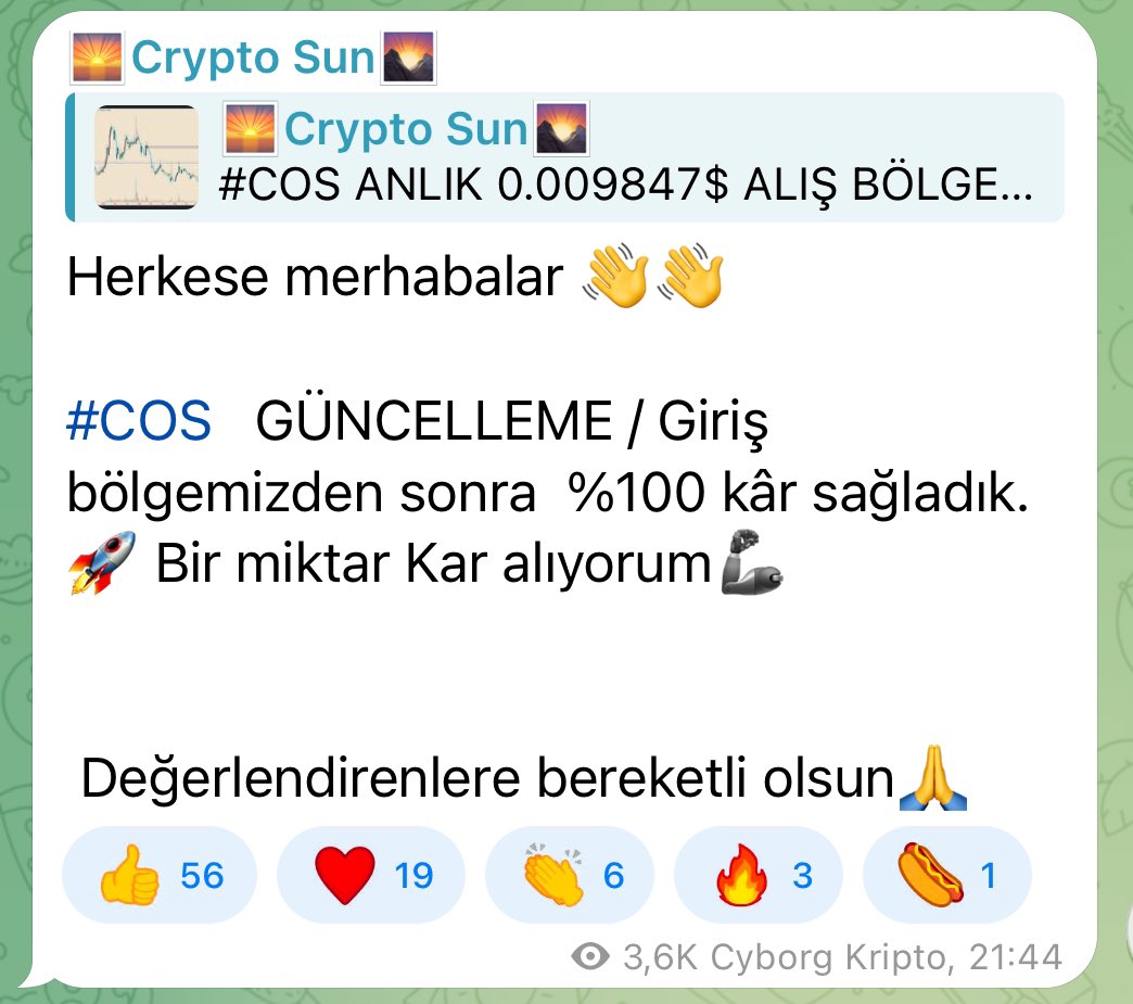 Dostlarım ücretsiz Telegram kanalıma herkesi beklerim. Onay almadan girebileceğiniz tek hesabım. Saçma sapan bana ait olmayan kanallara giriş yapmayınız. 
Çok yetenekli iki öğrencim bu kanallarda paylaşım yapıyor ve gerçekten çok başarılılar şu kazanca bakın spotta bu piyasada 2x…