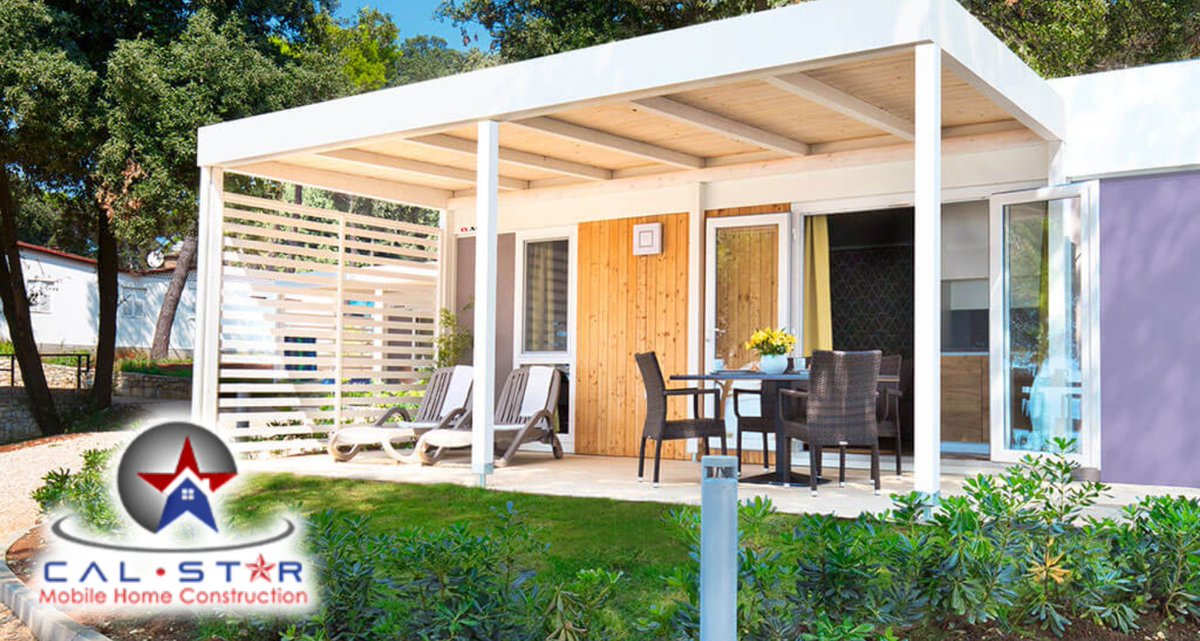 Enhance your space with Mobile Home Deck, Patio, & Awning Construction from Cal Star Mobile Home Construction. Create a comfortable outdoor retreat for relaxation and entertainment! #OutdoorLiving #MobileHomeImprovement #CalStarConstruction 🏡🌿