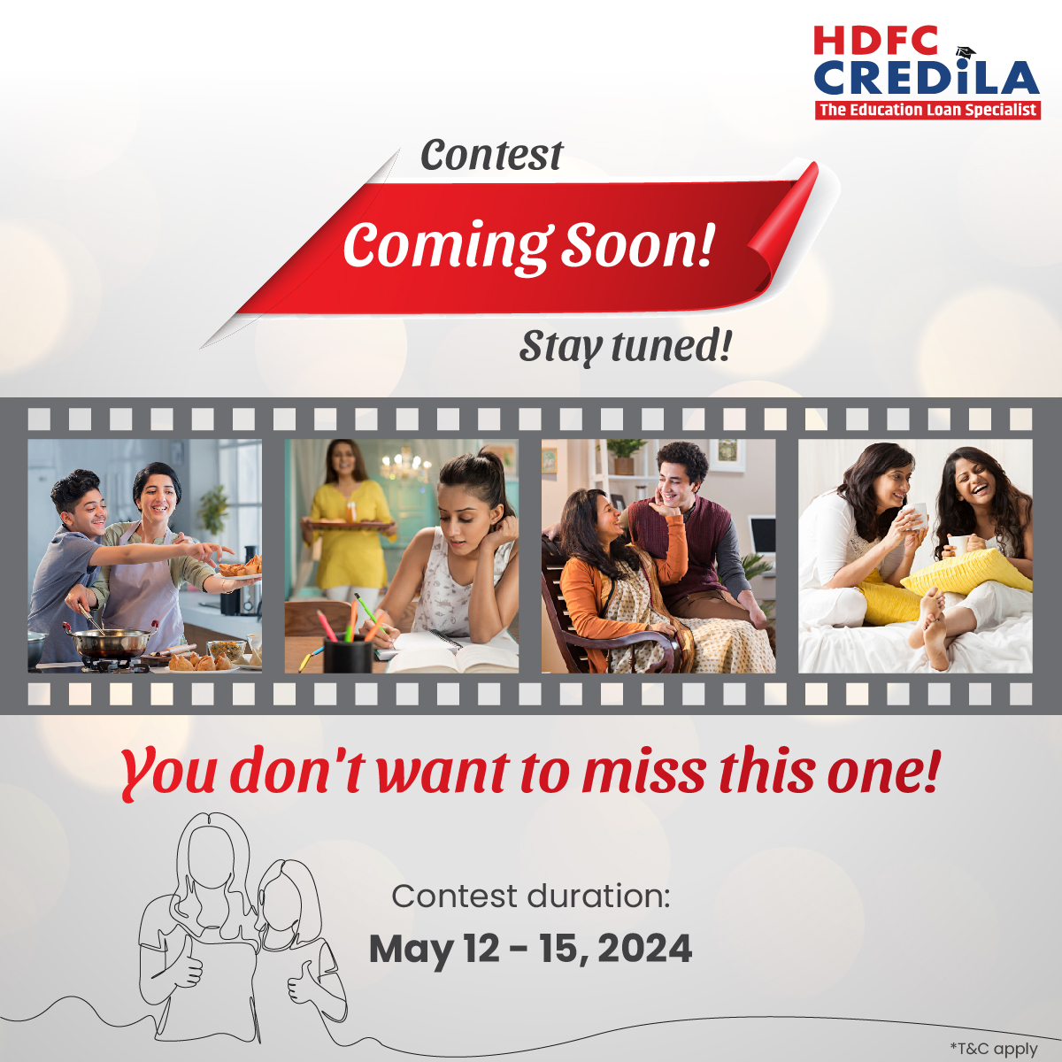 It's contest time, everyone! Watch this space for details. 
*T&C apply

#HDFCCredila #HDFCCredilaContest #Contest #comment #ContestAlert #ContestTime #GiveAway #GiveAwayAlert #ContestGiveAway #GiveawayContest #CommentContest #ComingSoon #StayTuned #Participate #Win #AmazonVoucher