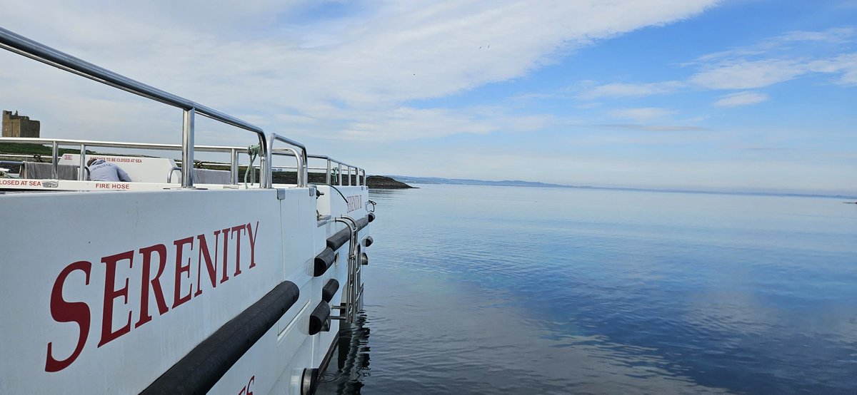 View from my office window today. Not bad at all.... #serenity #farneislands #seahouses #northumberland