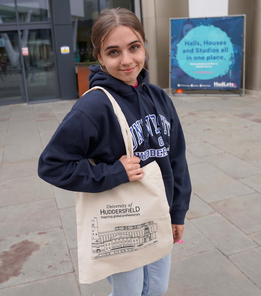 This tote-ally fabulous tote bag is perfect for campus life! Not only does it show off your university pride, but it also adds a stylish touch to your look. Get yours today by clicking on the link: huddersfieldsu.shop #HudSU #HudUni