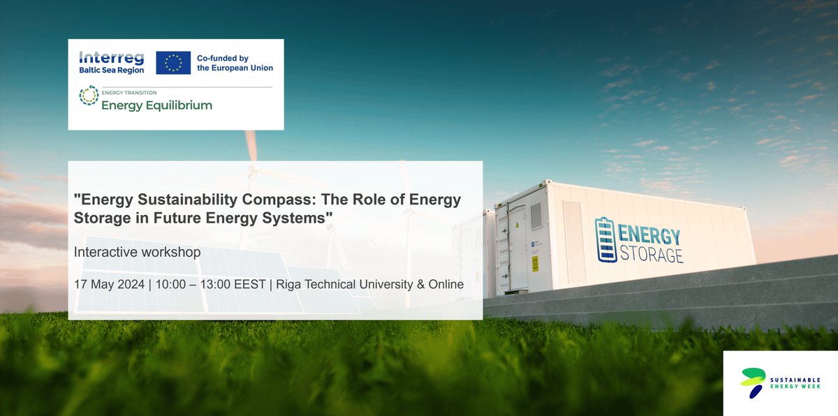 #EnergyEquilibrium is in for an exciting workshop during #EUSustainableEnergyWeek! Explore renewable energy infrastructure development through interactive simulations and hands-on experiences. Don't miss out! Register now: interreg-baltic.eu/event/conect-2… 
#EUSEW #RenewableEnergy