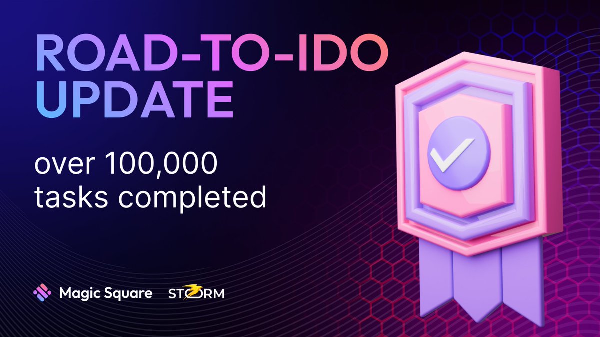 Magic Square (@magicsquareio) on Twitter photo ⚡️️Storm Trade Road-to-IDO Update
Over 100,000 tasks have been completed so far, not bad huh?
Don't miss out on <a href="/storm_trade_ton/">Storm Trade ⚡️</a> — join now! 👇
magic.store/stories/storm-… ⚡️️Storm Trade Road-to-IDO Update
Over 100,000 tasks have been completed so far, not bad huh?
Don't miss out on <a href="/storm_trade_ton/">Storm Trade ⚡️</a> — join now! 👇
magic.store/stories/storm-…