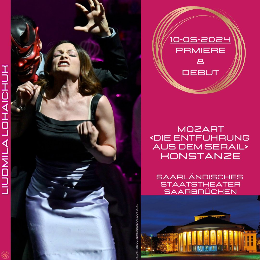💥#REMIERE & #DEBÜT💥for #coloraturasoprano #LiudmilaLokaichuk - we are thrilled about the new collaboration! - as #KONSTANZE in #Mozart's #DieEntführungausdemSerail> at #SaarländischesStaatstheaterSaarbrücken
👇
staatstheater.saarland/detail/die-ent…
AYNpmn News
👉 allyouneed-pmn.com