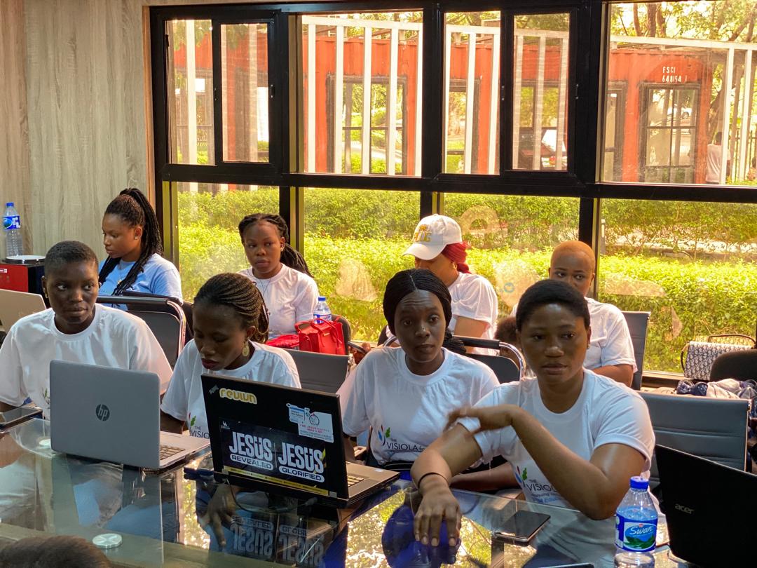 Visiola_Fdn's tweet image. Exciting day ahead! ๐Today is the closing competition for our 2024 CBC Cohort 1, where young women from Africa will be showcasing their innovative projects in #FullstackWebDevelopment. Let's celebrate #WomenInTech and the amazing work of #VisiolaCodingBOOTCAMP participants!