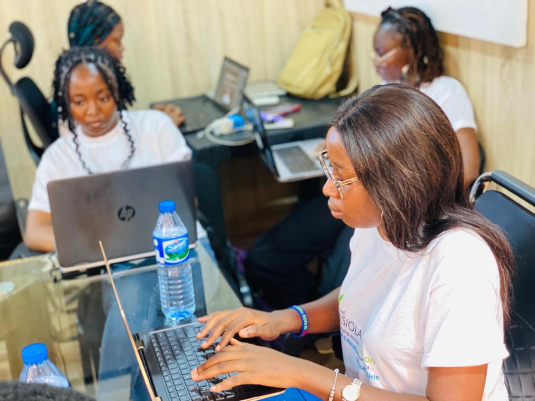 Visiola_Fdn's tweet image. Exciting day ahead! ๐Today is the closing competition for our 2024 CBC Cohort 1, where young women from Africa will be showcasing their innovative projects in #FullstackWebDevelopment. Let's celebrate #WomenInTech and the amazing work of #VisiolaCodingBOOTCAMP participants!