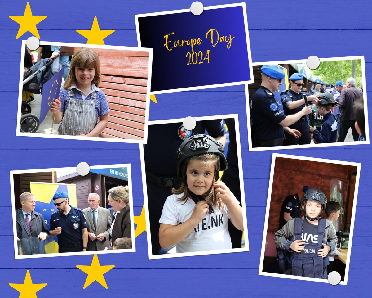 🤩 What a lovely experience to join the EU family yesterday to🎉celebrate #EuropeDay2024 in Pristina, presenting #EULEX to so many visitors‼️ 🇪🇺 #EUDiplomacy 🇪🇺