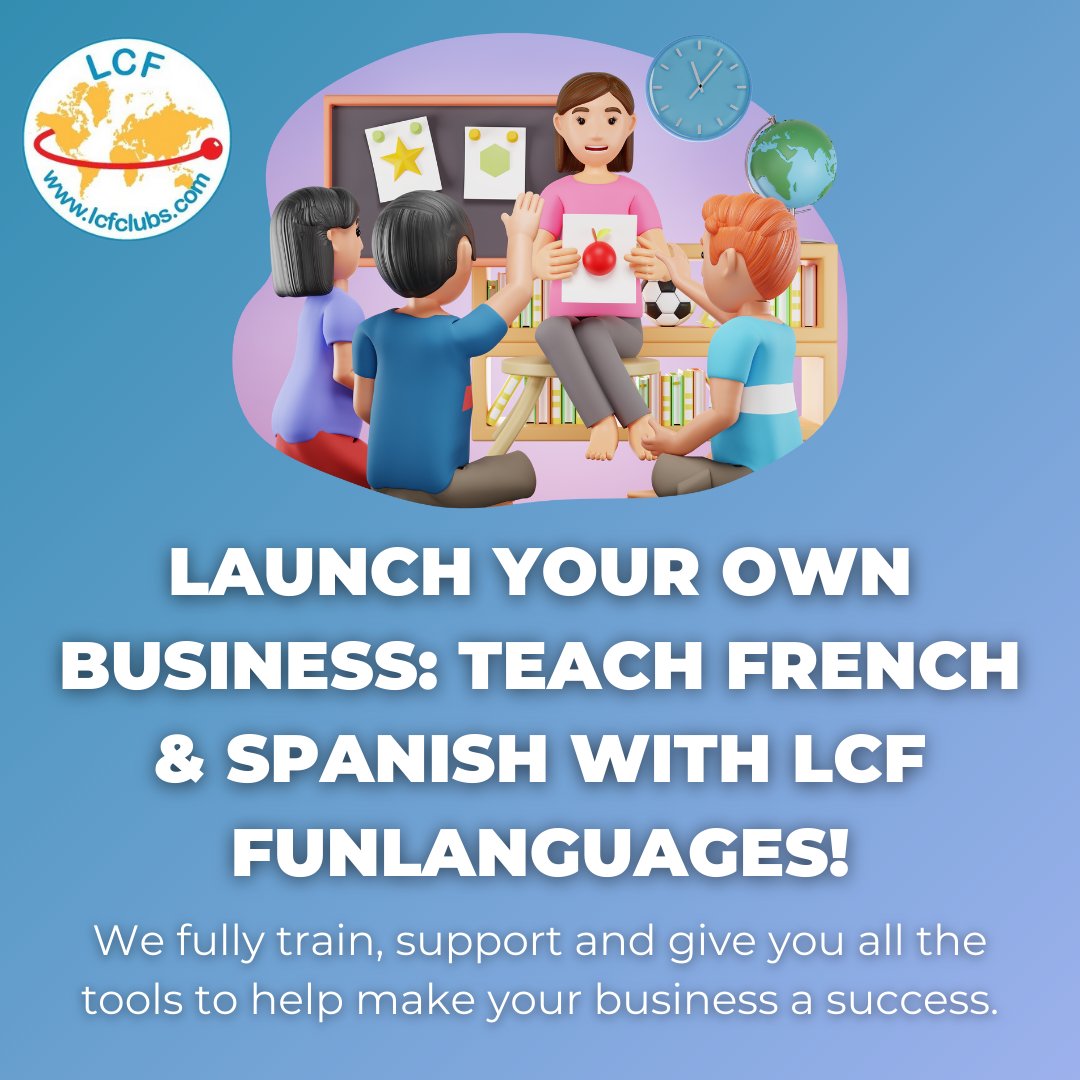 🧑‍🏫Would you love to teach young people but don't have the resources? Would you enjoy having fun with children and sharing your passion for languages with them? 🇫🇷🇪🇦
#mfltwitterati #frenchteacher #spanishteacher
➡️Visit lcfclubs.com/Work-With-LCF to submit your interest. 🌟