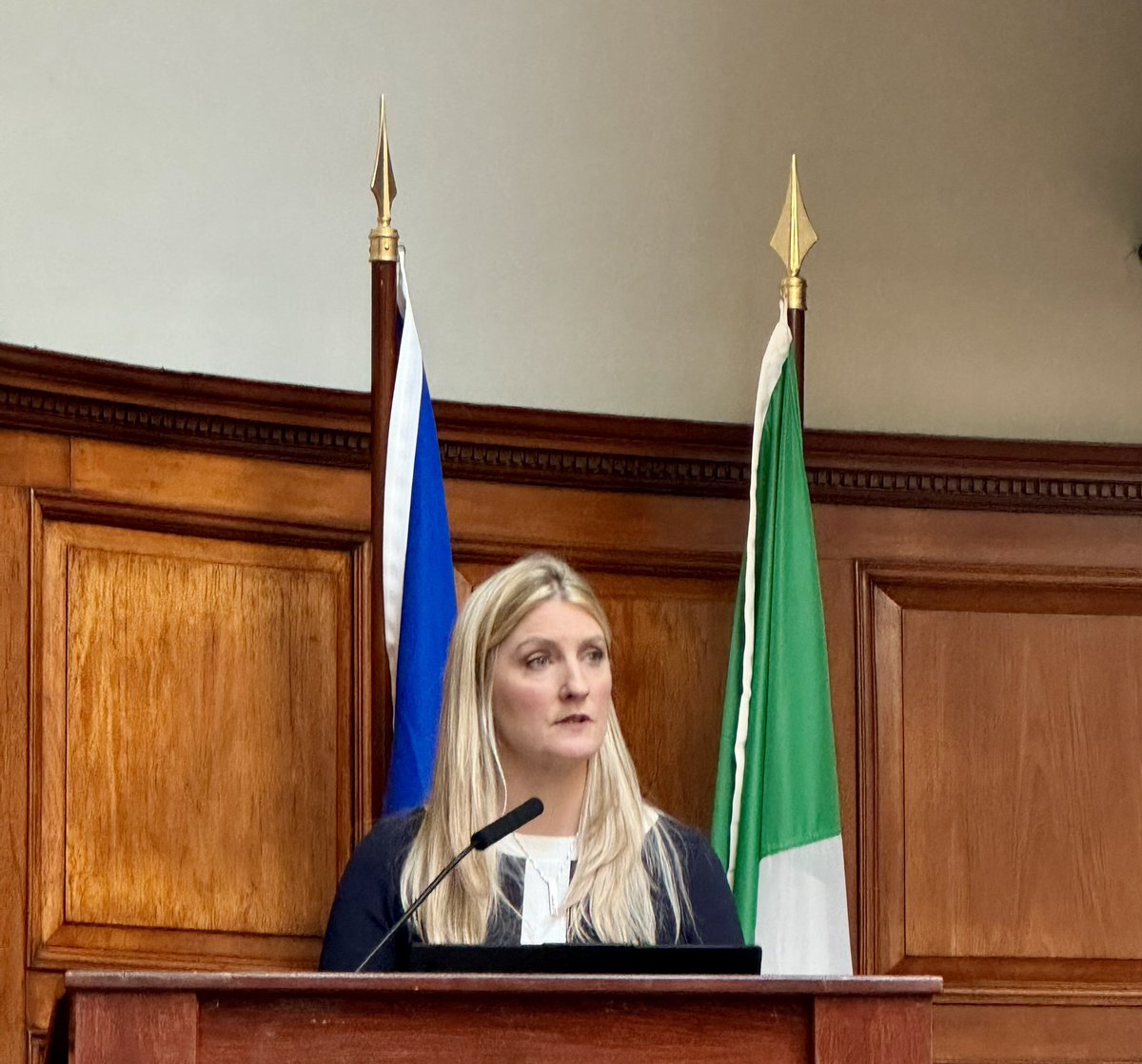 Averil Power, CEO OF @IrishCancerSoc makes a passionate plea for #Ireland to do better for Patients with cancer. Calls for full implementation of Irish cancer strategy