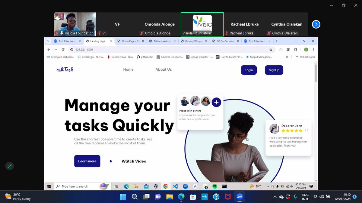 Introducing Group 1's project: ASKTASK - a Task Management Website 🚀 Crafted with innovation during #VisiolaCodingBOOTCAMP. Empowering users to organize, prioritize, and track tasks seamlessly. Cheers to #WomenInTech leading the charge in #FullstackWebDevelopment! 💻✨
