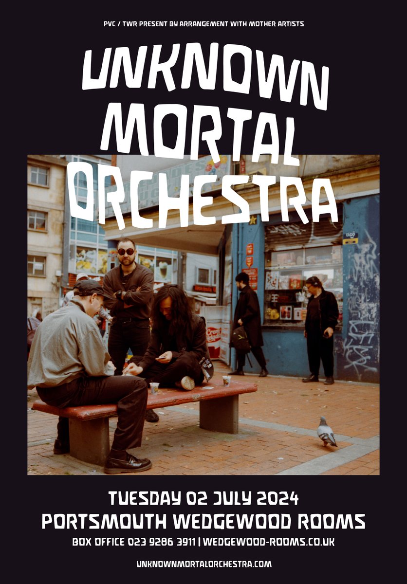 Psychedelic rock band Unknown Mortal Orchestra (@UMO) head to the Wedge at the beginning of July!😎 👉 wedgewood-rooms.co.uk 👈