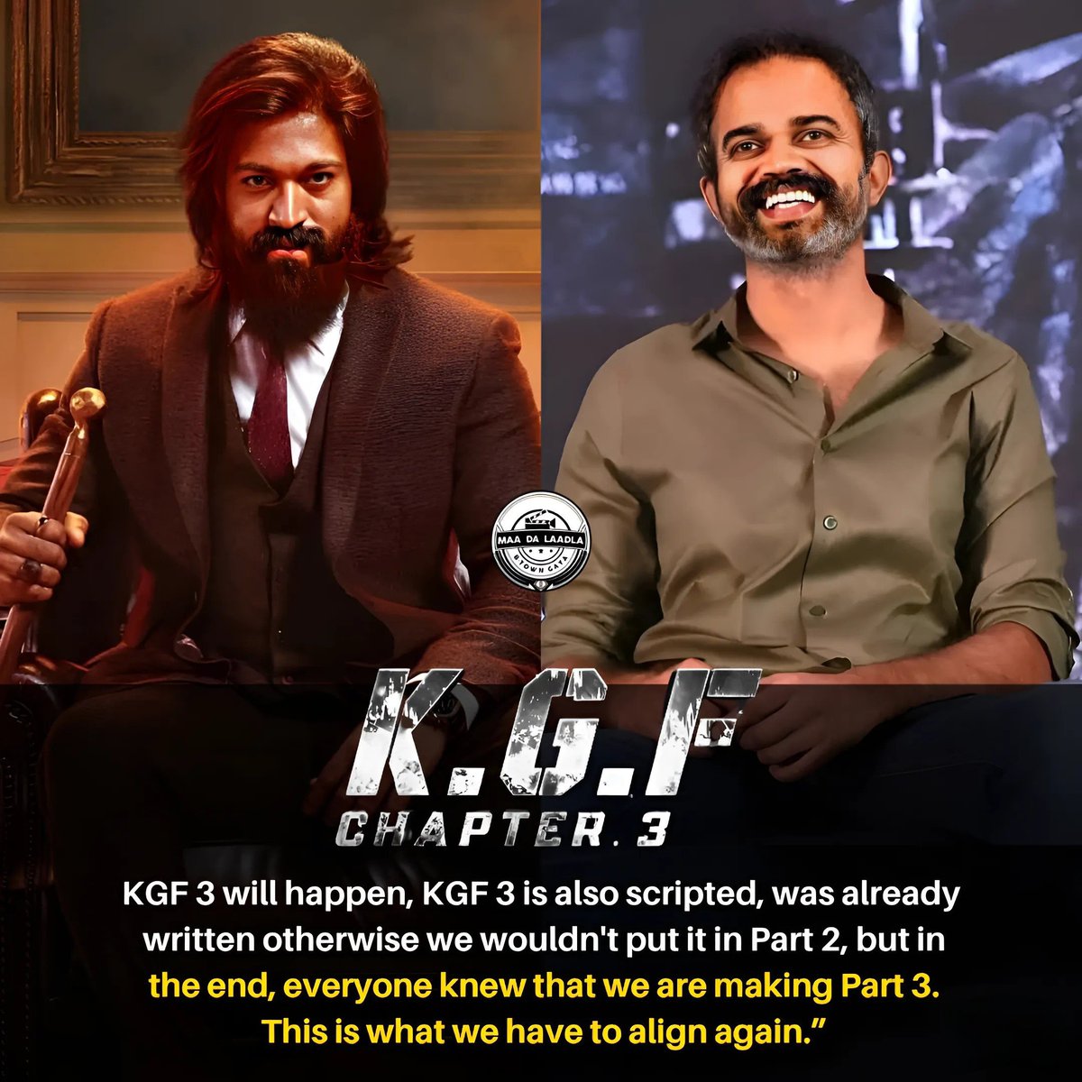 “#KGF3 will happen, KGF 3 is also scripted, was already written otherwise we wouldn't put it in Part 2, but in the end, everyone knew that we are making Part 3. This is what we have to align again.” 🔥🔥🔥 #KGFChapter3

#KGF #KGF2 #KGFChapter2 #PrashanthNeel #SuryaCinefinite