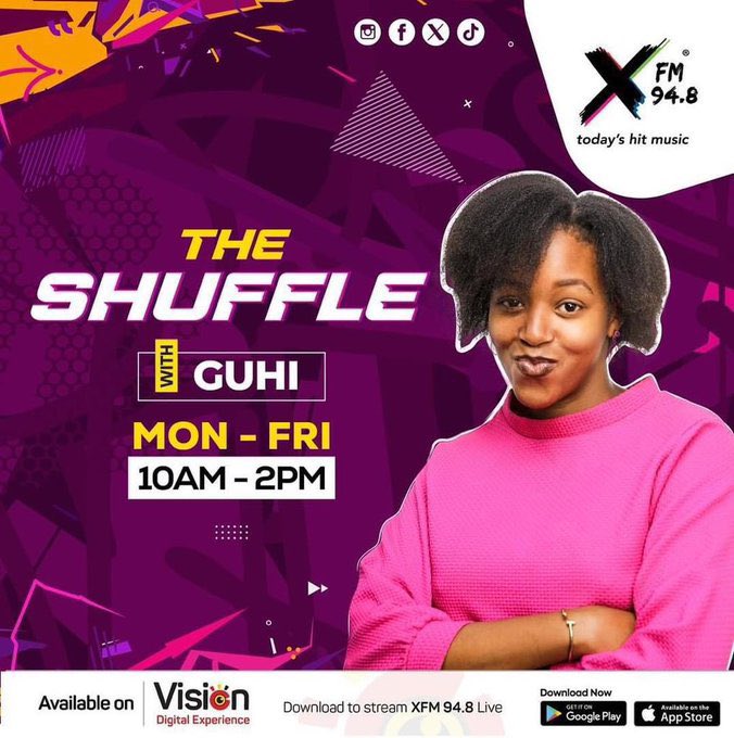 🎶 #Onairnow: Join @iamguhiiiiiii, your bestie, for #TheShuffle! She's got the latest celeb scoop, a tasty recipe, and a Friday riddle for you to crack. 👇🏾

What has lots of eyes but can't see? Reply with your guess!

#TodaysHitMusic 📻