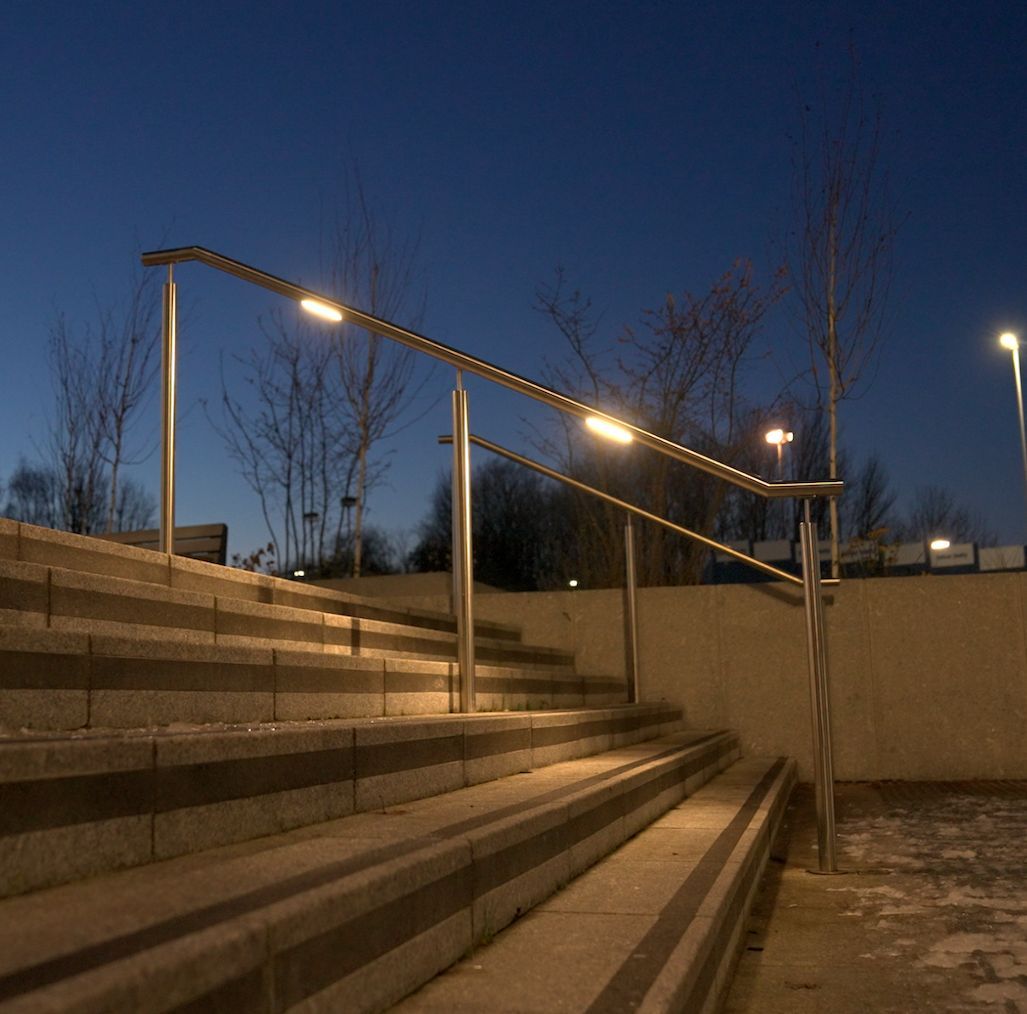 Stainless steel & GRP handrails, available in both illuminated & non-illuminated, all fully compliant with current regulations & light levels. Whether you have existing project drawings or need us to conduct a site survey, we're equipped to accommodate your needs.