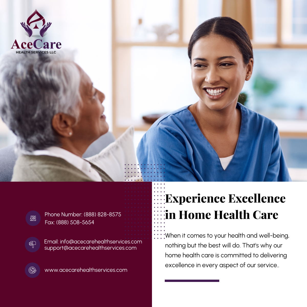 We strive to exceed expectations and ensure the highest level of satisfaction for our clients—experience excellence in home health care with our dedicated team. Your comfort and well-being are our top priorities. 

#FairfaxVA #QualityCare #HomeHealthcare #ExcellenceHomeHealth