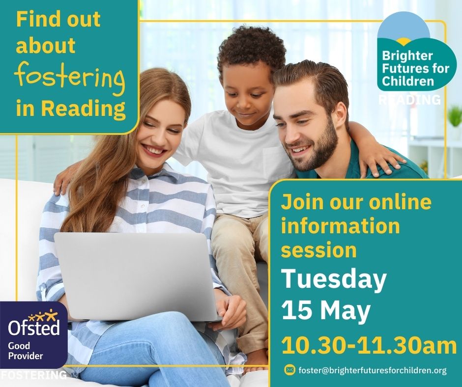 Join our next online fostering info session on Weds 15 May, 10.30-11.30am. Grab a cuppa, settle in for chat about fostering and speak directly with one of our foster carers. Email us for the joining link. ⭐️ foster@brighterfuturesforchildren.org #rdguk #FosterInReading #FCF24