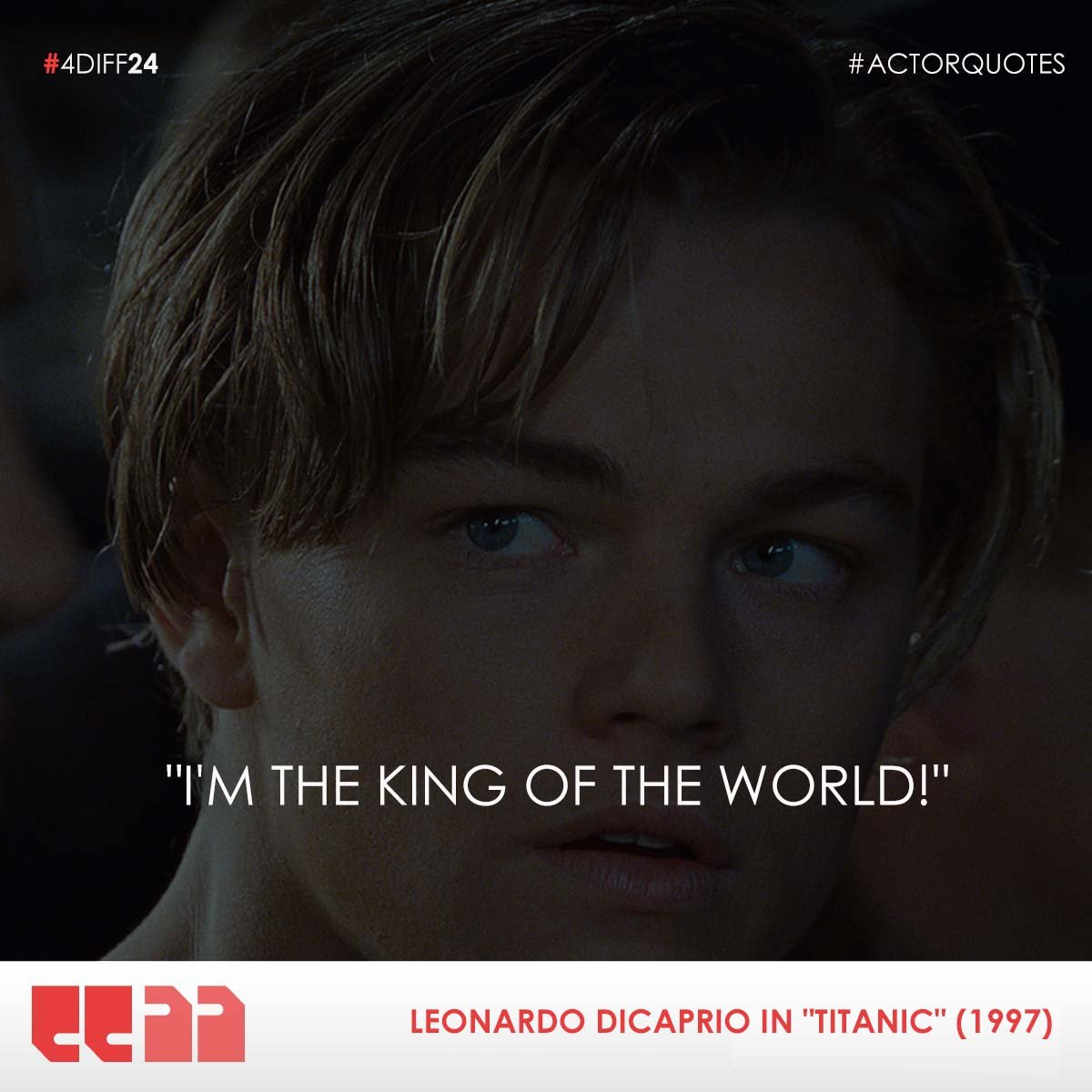 'I'm the king of the world!' - Leonardo Dicaprio

#Actor #ActorQuotes #dailyquotes #fdiff #fdiff24