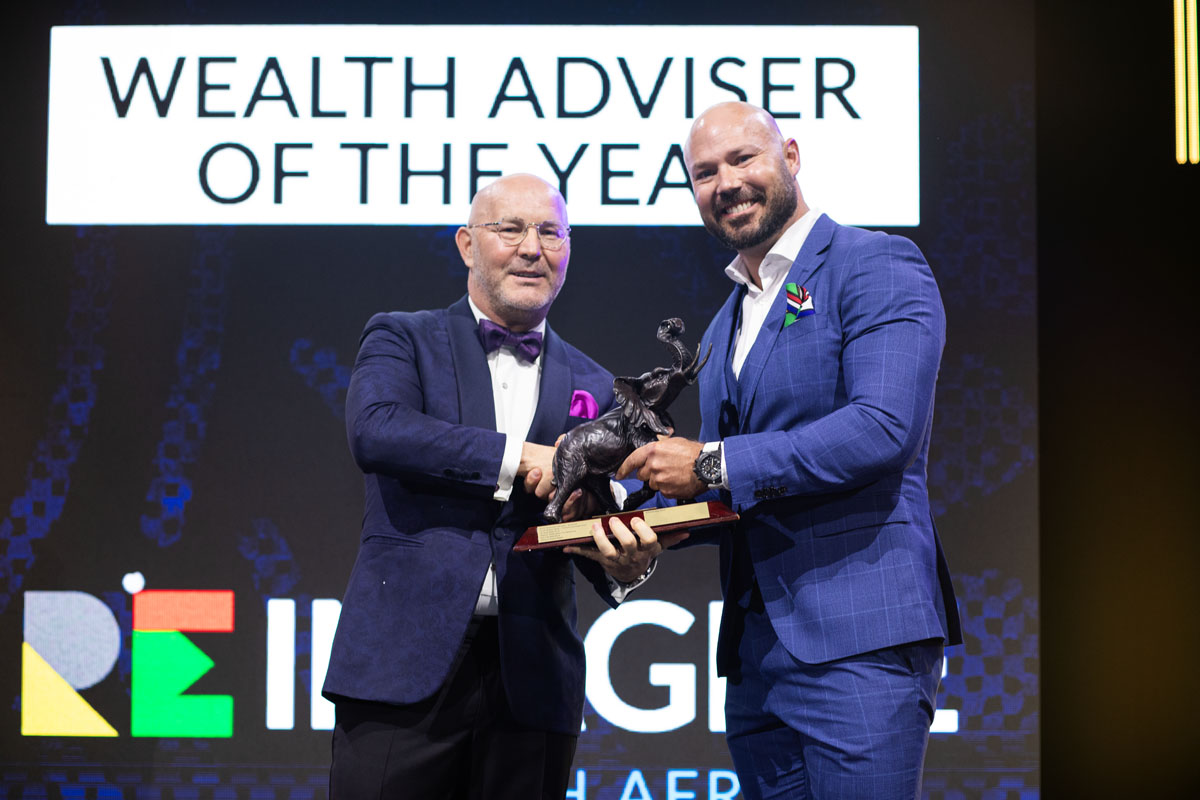 Congratulations to @nelis_brink, who received the 'Wealth Adviser of the Year' award at the 2024 PSG conference, and is pictured here with Francois Gouws, CEO: @PSGfinservices. Contact Nelis here: bit.ly/3URkeyv #PSGConf2024 #awards