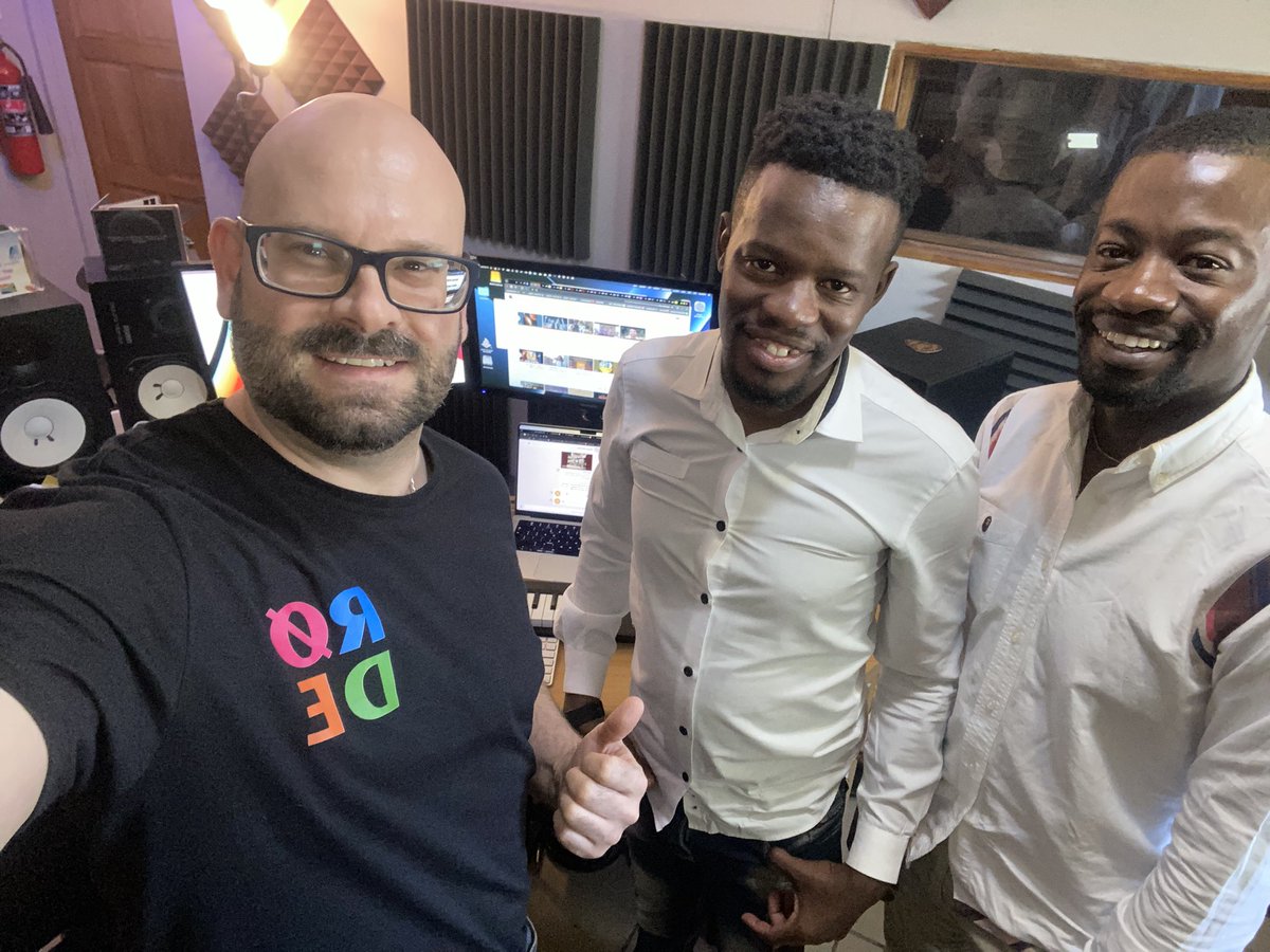 With producer @bongz_tp and vocalist @justrafmiley. Mixing and mastering their new progressive amapiano EP. #mixingengineer #amapiano #musicproducer #musicstudio